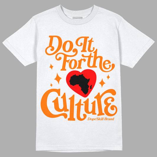 Wmns Dunk Low 'Magma Orange DopeSkill T-Shirt Do It For The Culture Graphic Streetwear - White