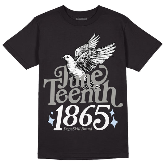 Jordan 11 Cool Grey DopeSkill T-Shirt Juneteenth 1865 Graphic Streetwear - Black