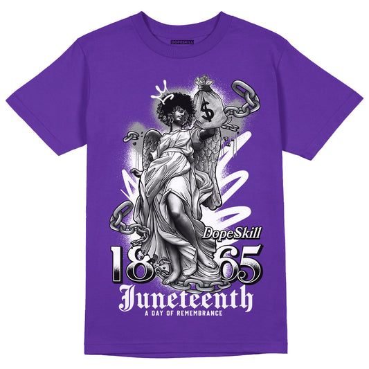 PURPLE Collection DopeSkill Purple T-shirt Juneteenth Graphic - Purple