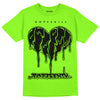 Neon Green Collection DopeSkill Neon Green T-shirt Juneteenth Heart Graphic