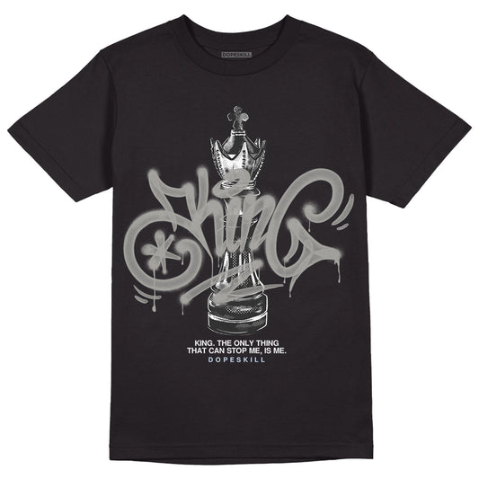 Jordan 11 Cool Grey DopeSkill T-Shirt King Chess Graphic Streetwear - Black