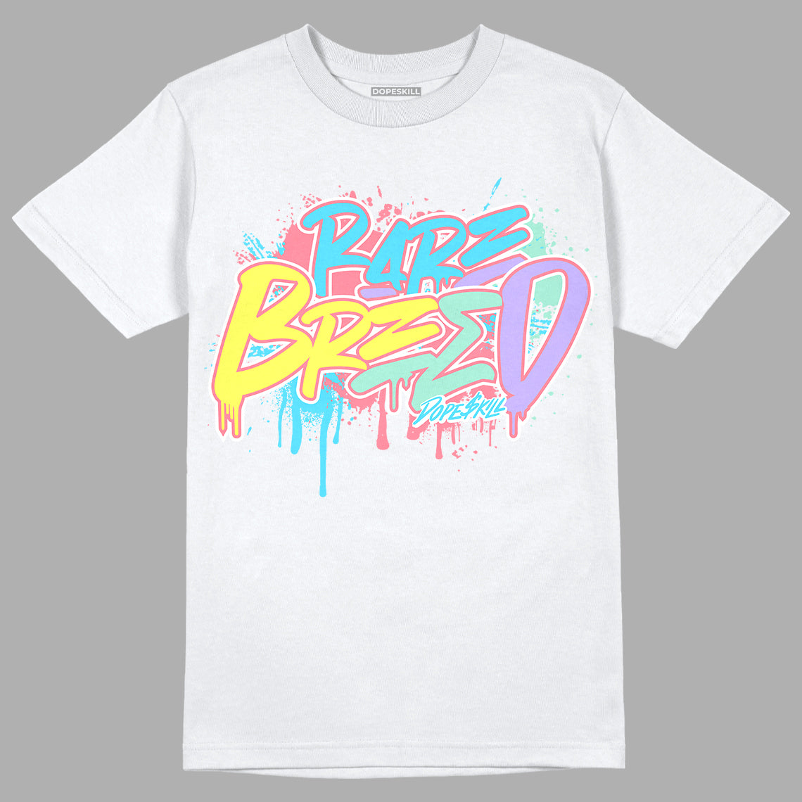 Candy Easter Dunk Low DopeSkill T-Shirt Rare Breed Graphic - White