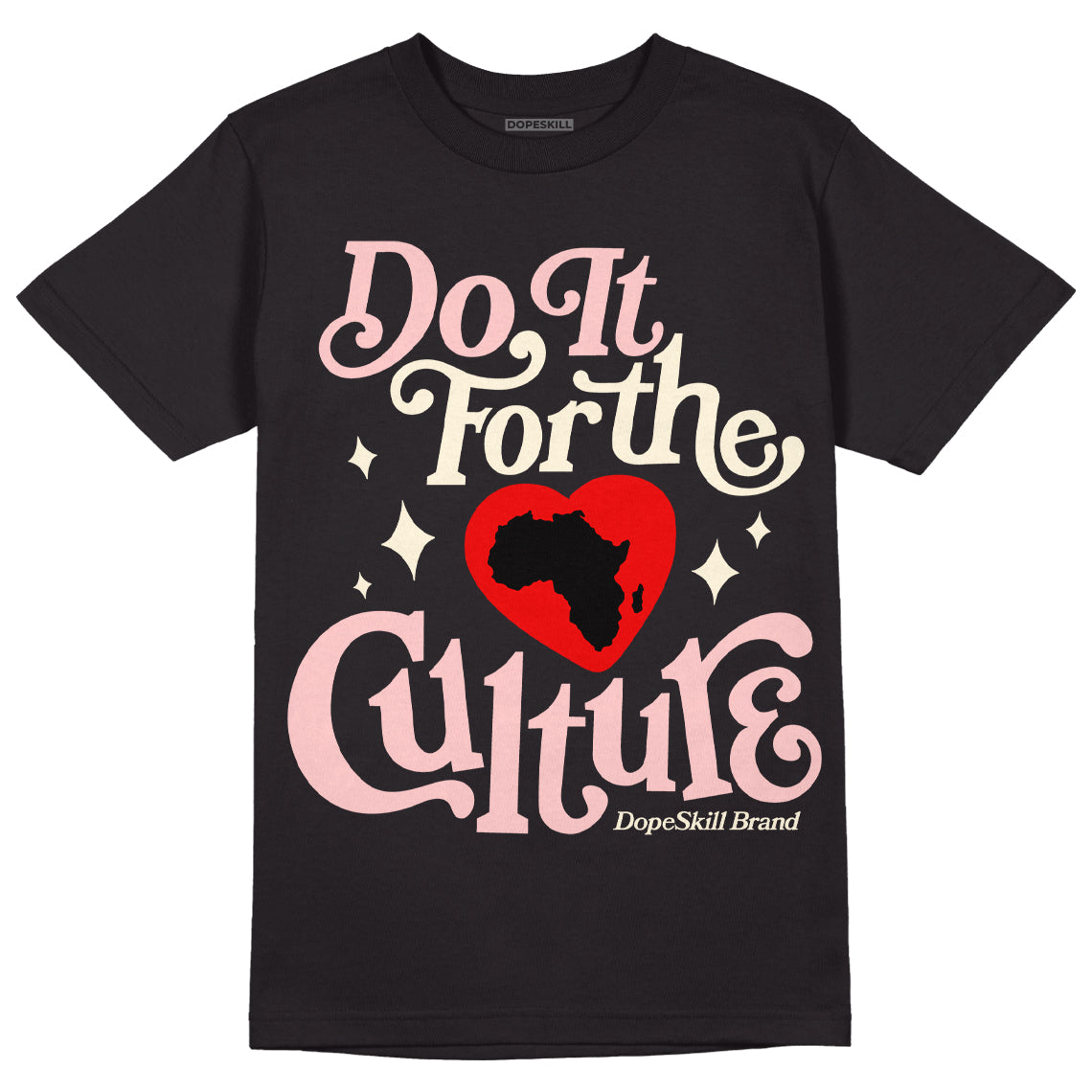 Jordan 1 High OG WMNS Washed Pink DopeSkill T-Shirt Do It For The Culture Graphic Streetwear - Black