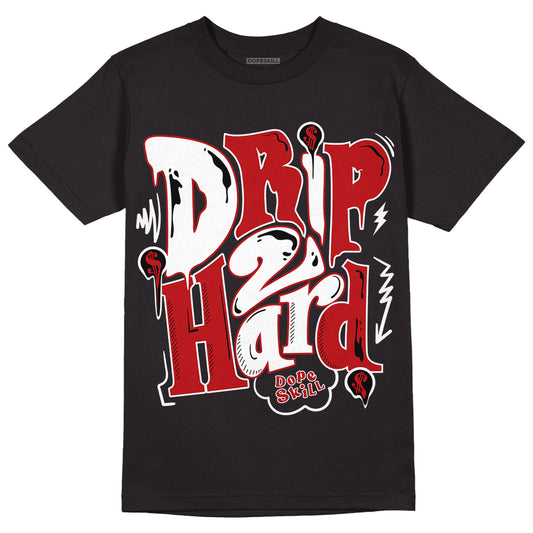 Playoffs 13s DopeSkill T-Shirt Drip Too Hard Graphic - Black