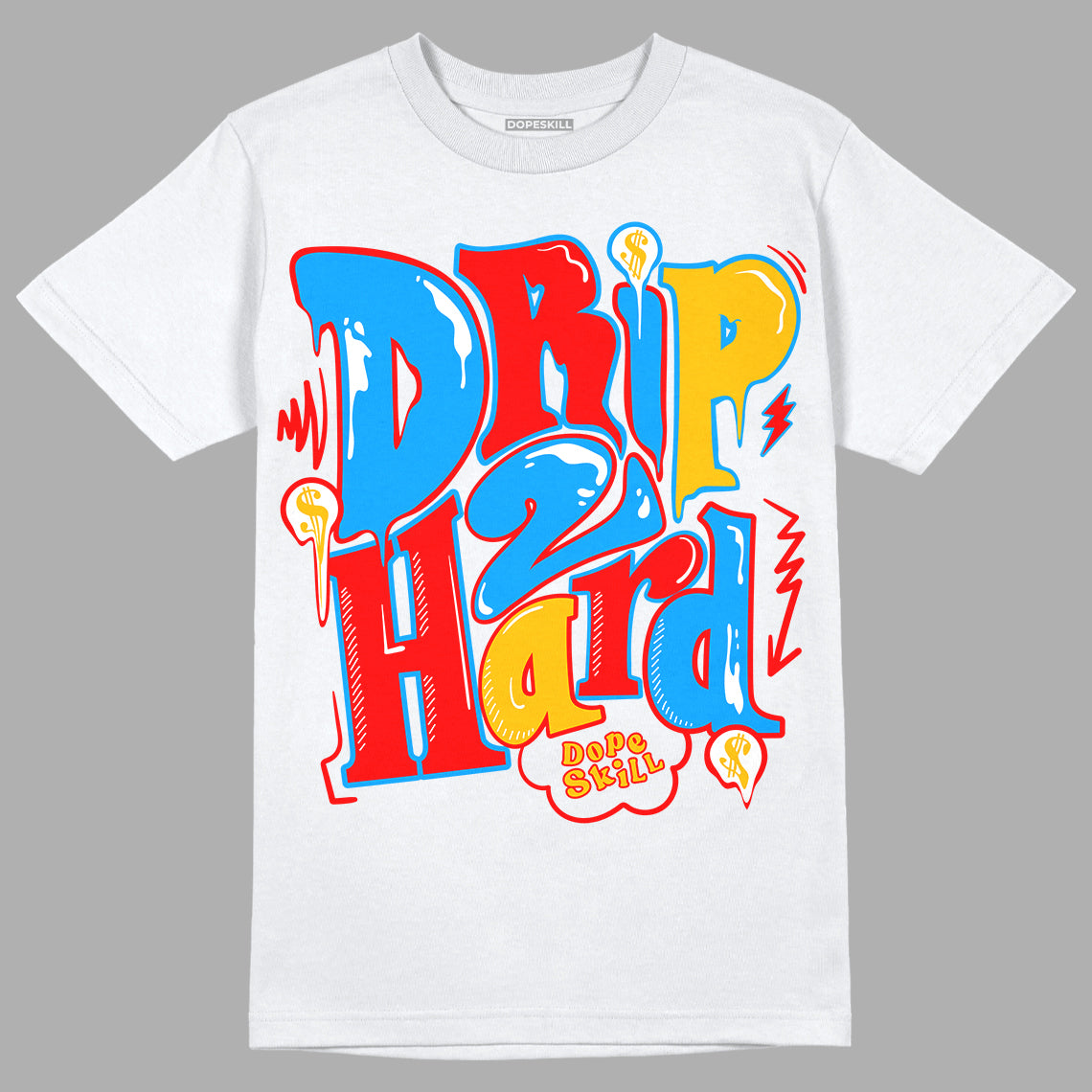 Fruity Pebbles Dunks DopeSkill T-Shirt Drip Too Hard Graphic - White