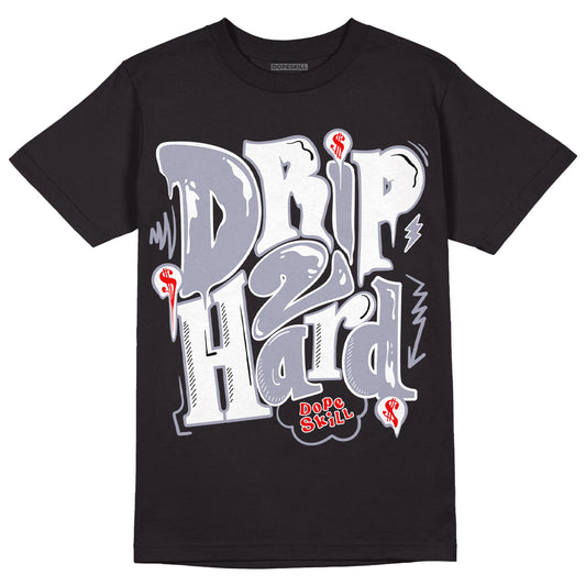 Jordan 13 Retro 'Black Flint' DopeSkill T-Shirt Drip Too Hard Graphic Streetwear - Black