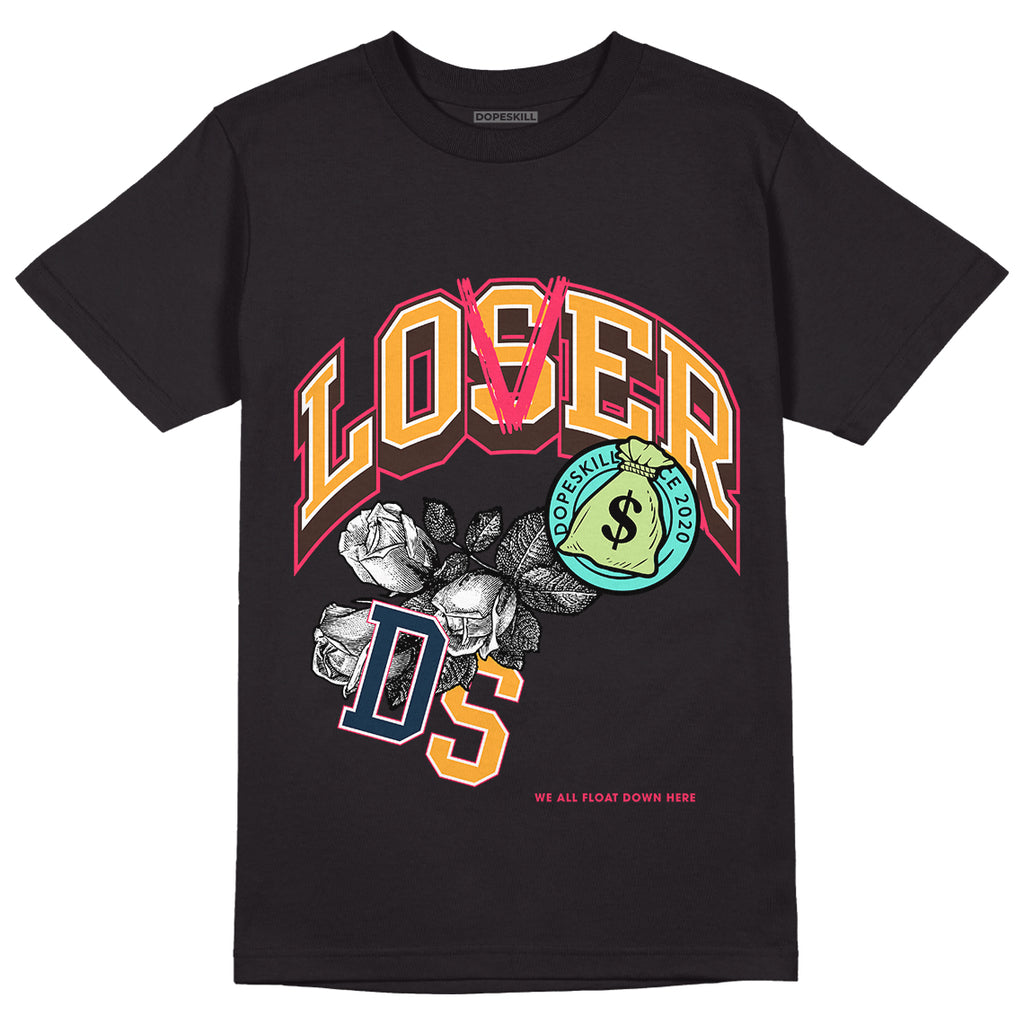 Jordan 1 Low Flyease Bio Hack DopeSkill T-Shirt Loser Lover Graphic - Black