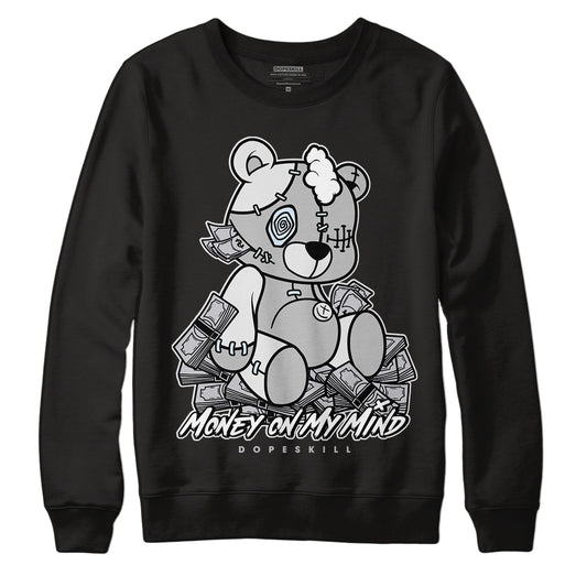 Black Metallic Chrome 6s DopeSkill Sweatshirt MOMM Bear Graphic - Black