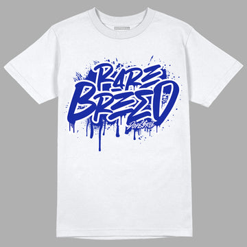 Racer Blue White Dunk Low DopeSkill T-Shirt Rare Breed Graphic - White 