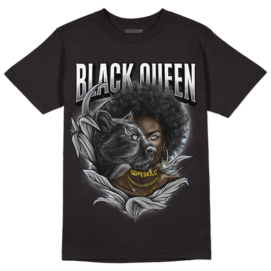 Cool Grey 11s DopeSkill T-Shirt New Black Queen Graphic - Black