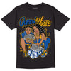 Dunk Blue Jay and University Gold DopeSkill T-Shirt Queen Of Hustle Graphic Streetwear - Black