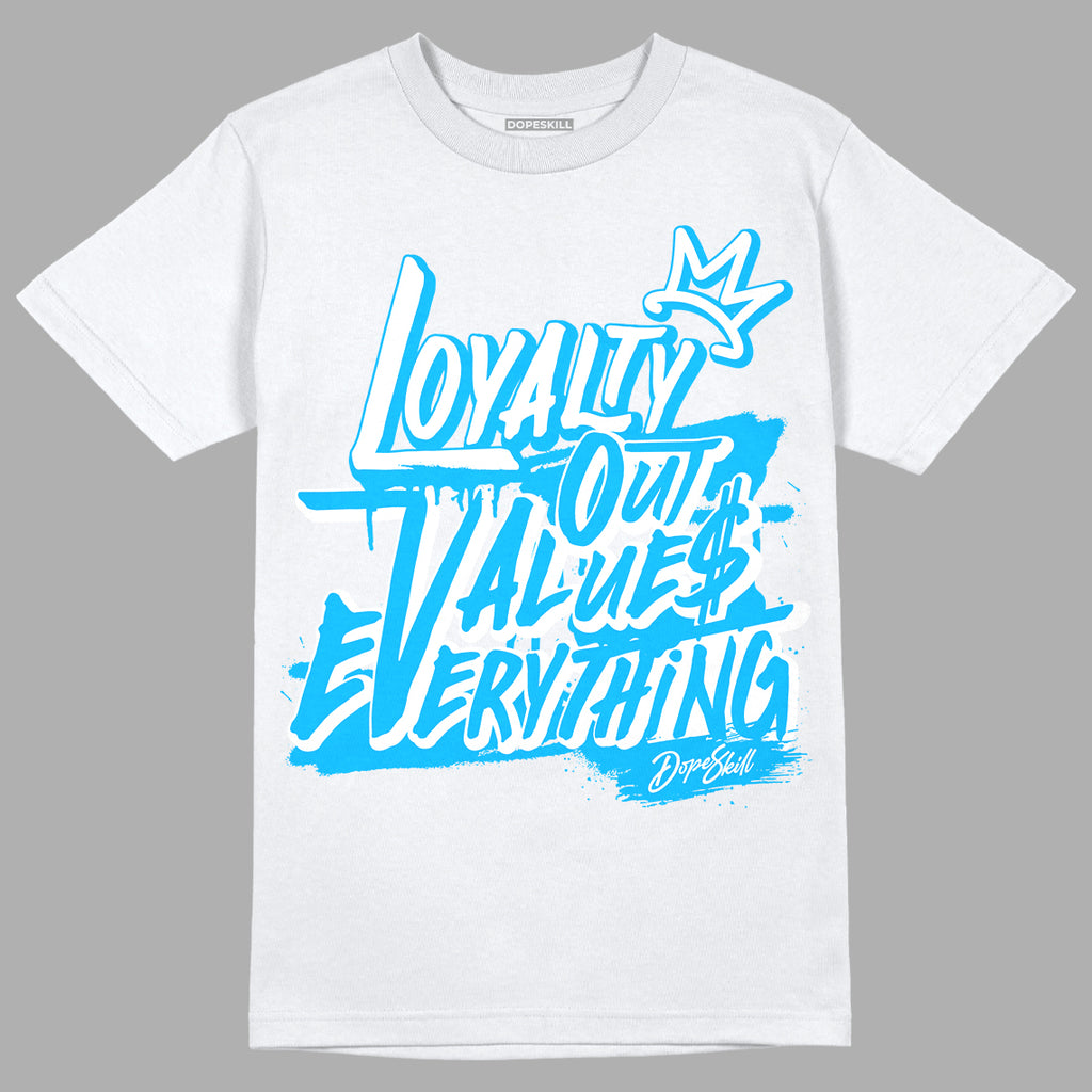 UNC 1s Low DopeSkill T-Shirt LOVE Graphic - White 