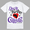 Jordan 13 Court Purple DopeSkill T-Shirt Do It For The Culture Graphic Streetwear - White