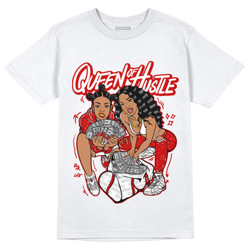 Jordan 6 “Red Oreo” DopeSkill T-Shirt Queen Of Hustle Graphic - White 