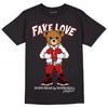 Playoffs 13s DopeSkill T-Shirt Fake Love Graphic - Black