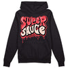 Atmosphere 6s Low DopeSkill Hoodie Sweatshirt Super Sauce Graphic - Black 