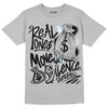 Black Metallic Chrome 6s DopeSkill Metallic Silver T-shirt Real Ones Move In Silence Graphic