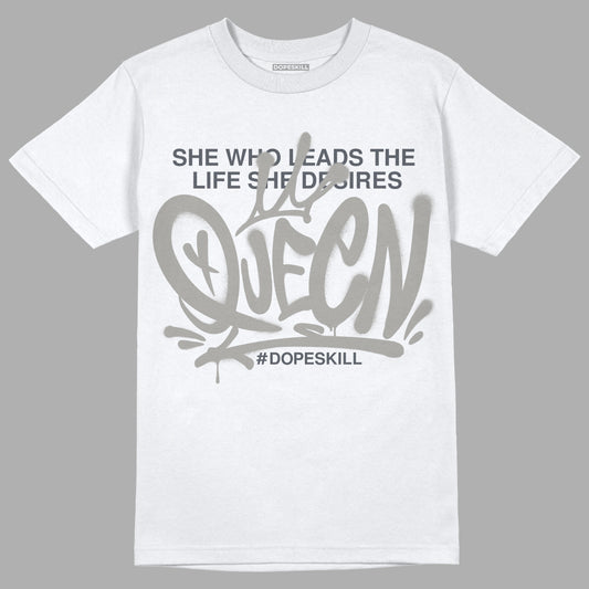 Cool Grey 11s DopeSkill T-Shirt Queen Graphic - White