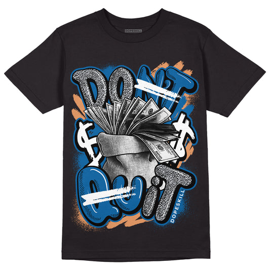 Jordan 3 Retro Wizards DopeSkill T-Shirt Don't Quit Graphic Streetwear - Black