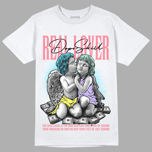 Candy Easter Dunk Low DopeSkill T-Shirt Real Lover Graphic - White 