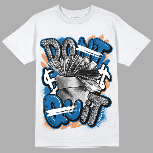 Jordan 3 Retro Wizards DopeSkill T-Shirt Don't Quit Graphic Streetwear - White