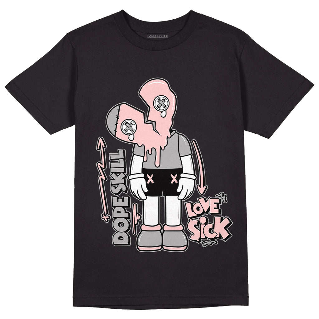 Jordan 1 Retro High OG Stage Haze DopeSkill T-Shirt Love Sick Boy Graphic - Black