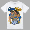 Dunk Blue Jay and University Gold DopeSkill T-Shirt Queen Of Hustle Graphic Streetwear - White