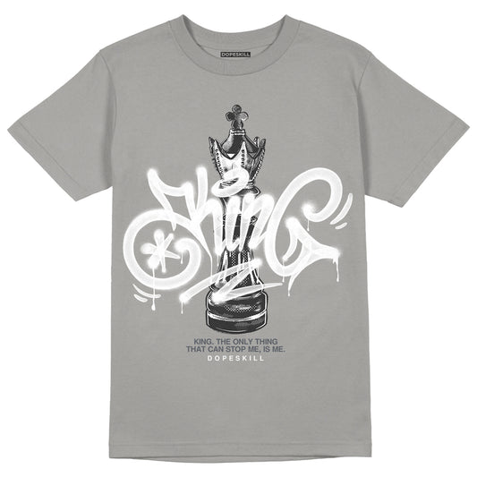 Jordan 11 Cool Grey DopeSkill Grey  T-Shirt King Chess Graphic Streetwear