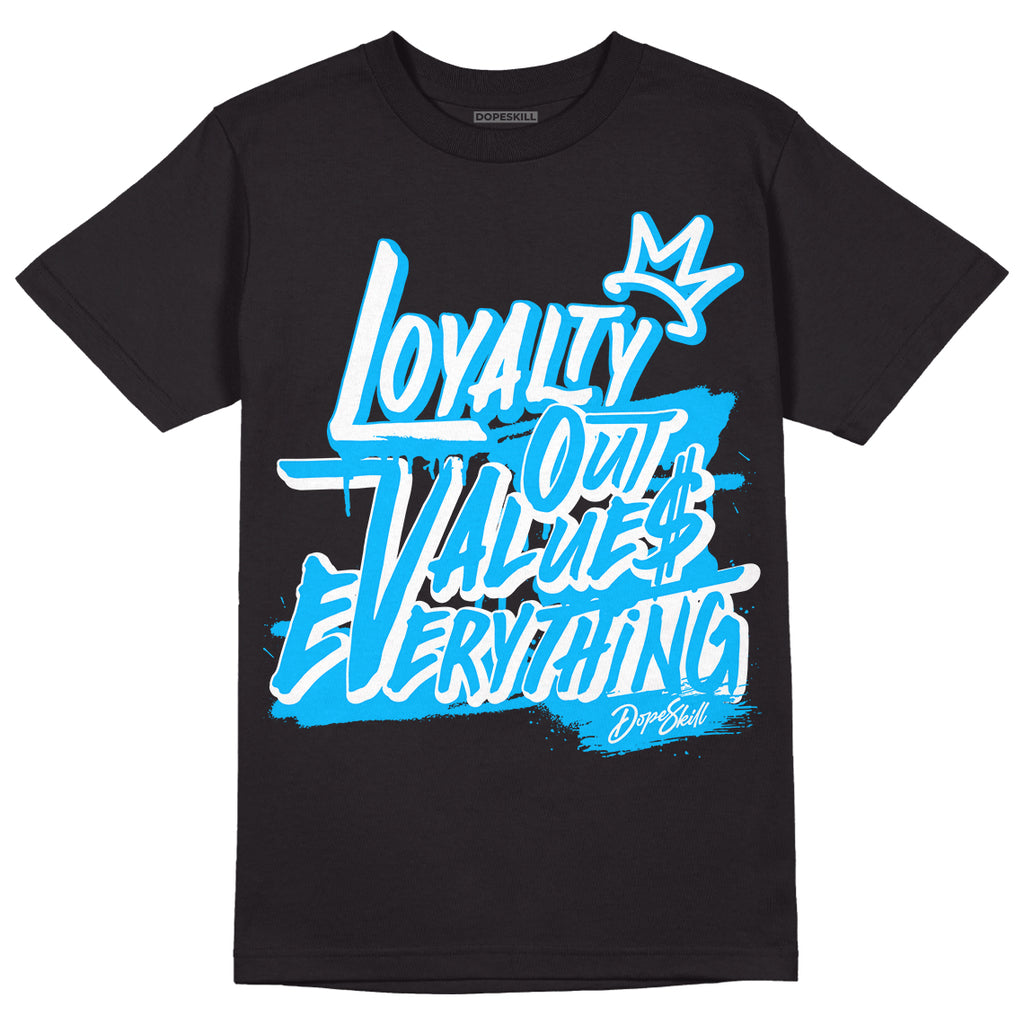 UNC 1s Low DopeSkill T-Shirt LOVE Graphic - Black