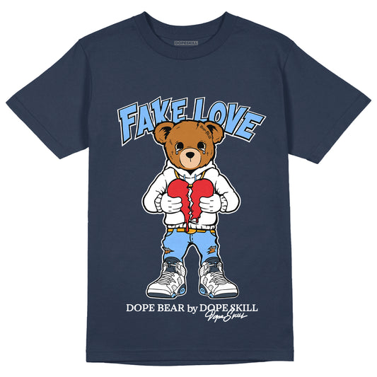 Jordan 6 Midnight Navy DopeSkill T-shirt Fake Love Graphic