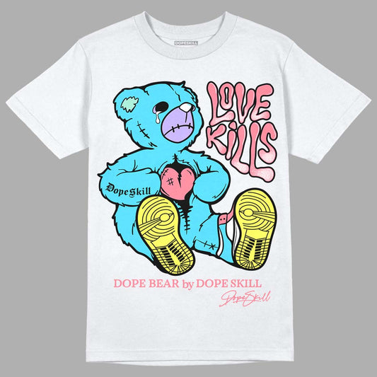 Candy Easter Dunk Low DopeSkill T-Shirt Love Kills Graphic - White 