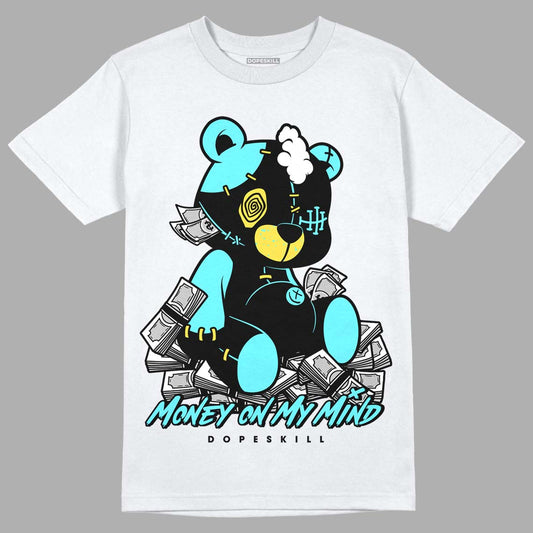 Aqua 5s DopeSkill T-Shirt MOMM Bear Graphic - White 