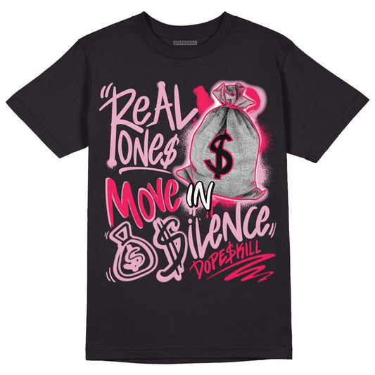 Air Max 90 Valentine's Day DopeSkill T-Shirt Real Ones Move In Silence Graphic Streetwear - Black