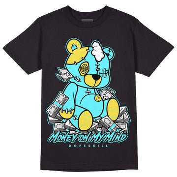 Aqua 5s DopeSkill T-Shirt MOMM Bear Graphic - Black 