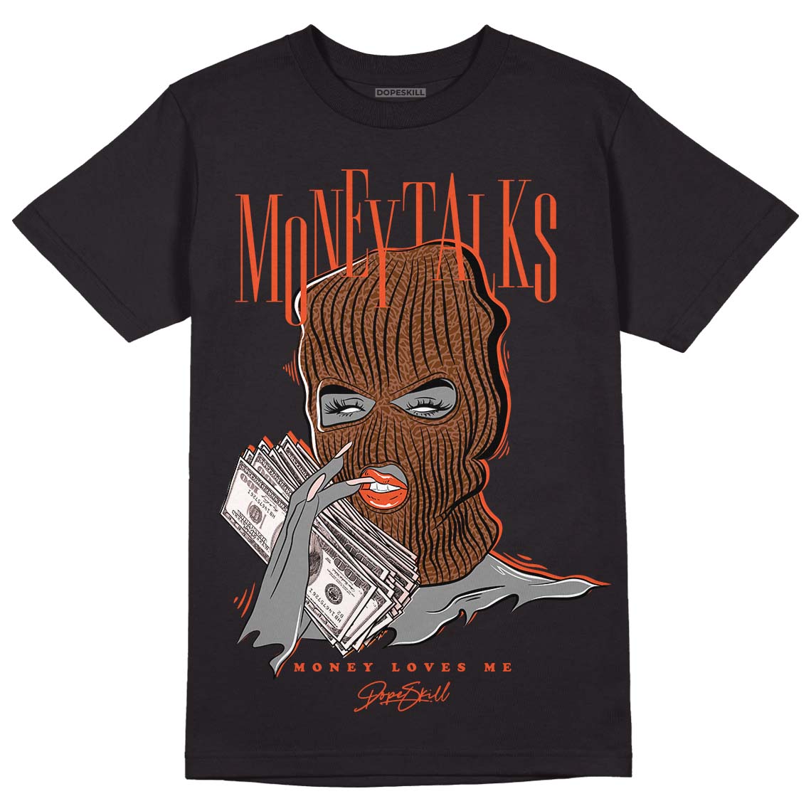 Desert Elephant 3s DopeSkill T-Shirt Money Talks Graphic - Black