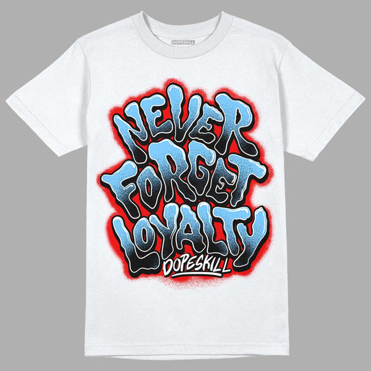 Travis Scott x Jordan 4 Retro 'Cactus Jack' DopeSkill T-Shirt Never Forget Loyalty Graphic Streetwear - White 