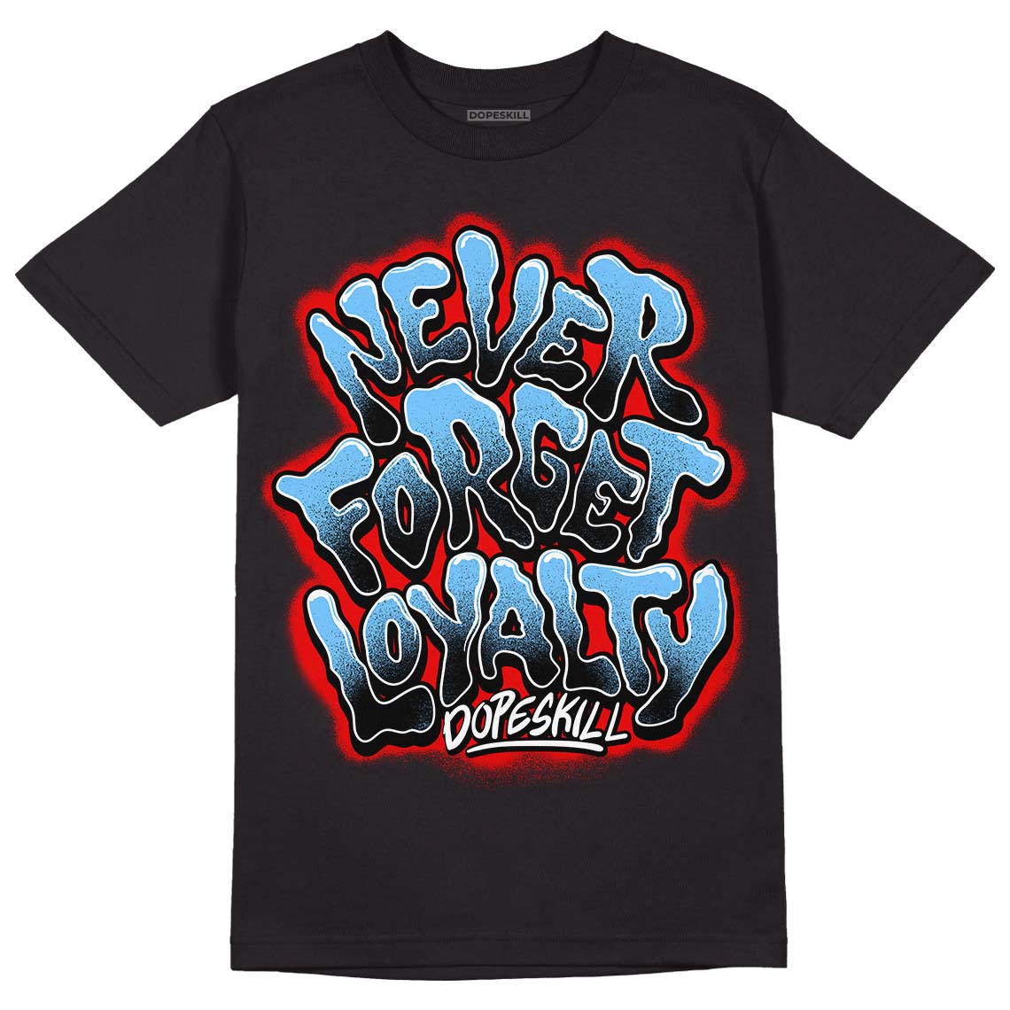 Travis Scott x Jordan 4 Retro 'Cactus Jack' DopeSkill T-Shirt Never Forget Loyalty Graphic Streetwear - Black 