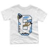UNC 6s DopeSkill Toddler Kids T-shirt Number No.6 Graphic - White 