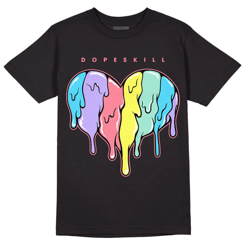 Candy Easter Dunk Low DopeSkill T-Shirt Slime Drip Heart Graphic - Black