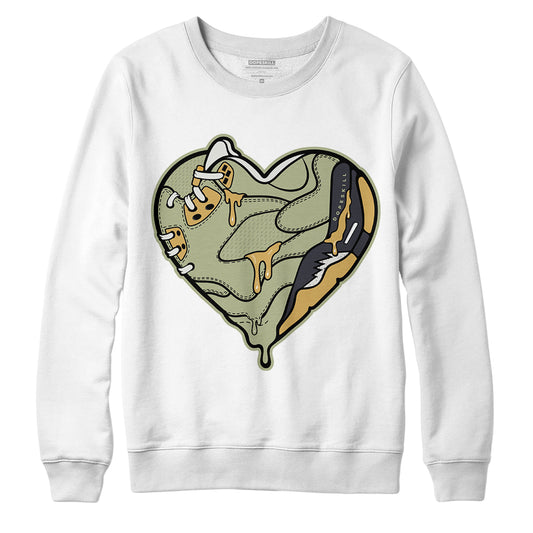 Jordan 5 Jade Horizon DopeSkill Sweatshirt Heart Jordan 5 Graphic - White 