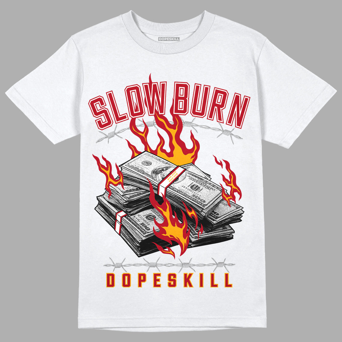 Cardinal 7s DopeSkill T-Shirt Slow Burn Graphic - White 