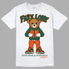 Dunk Low Team Dark Green Orange DopeSkill T-Shirt Fake Love Graphic - White