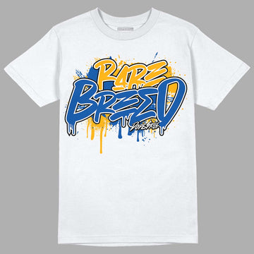 Dunk Blue Jay and University Gold DopeSkill T-Shirt Rare Breed Graphic Streetwear - White