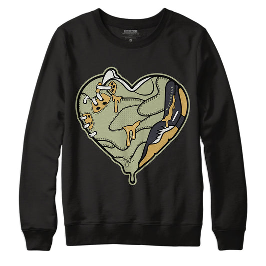 Jordan 5 Jade Horizon DopeSkill Sweatshirt Heart Jordan 5 Graphic - Black 