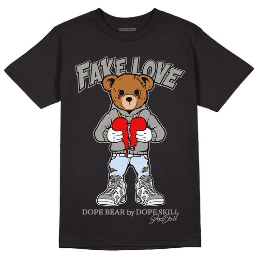 Jordan 6 Retro Cool Grey DopeSkill T-Shirt Fake Love Graphic  Streetwear - Black