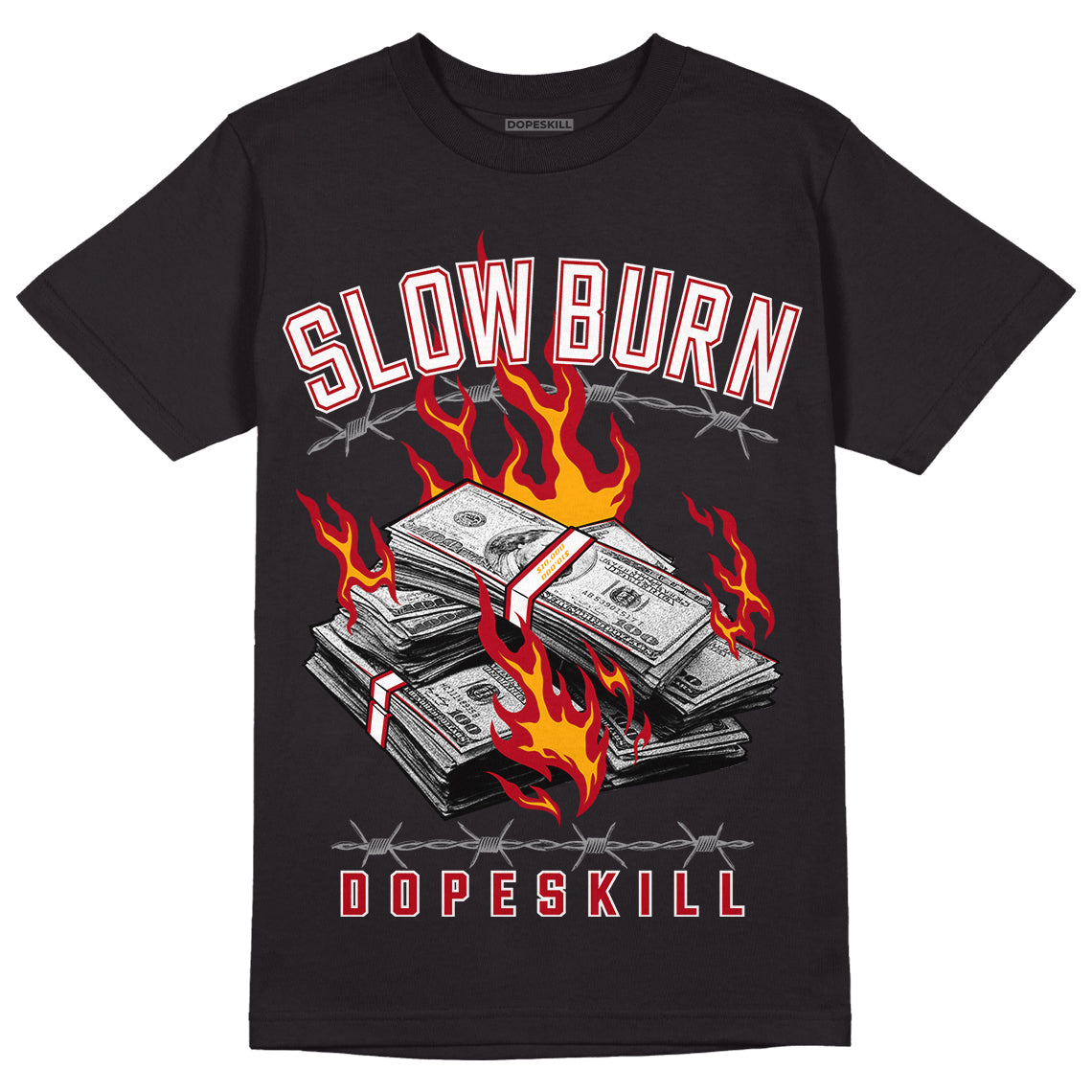 Cardinal 7s DopeSkill T-Shirt Slow Burn Graphic - Black 