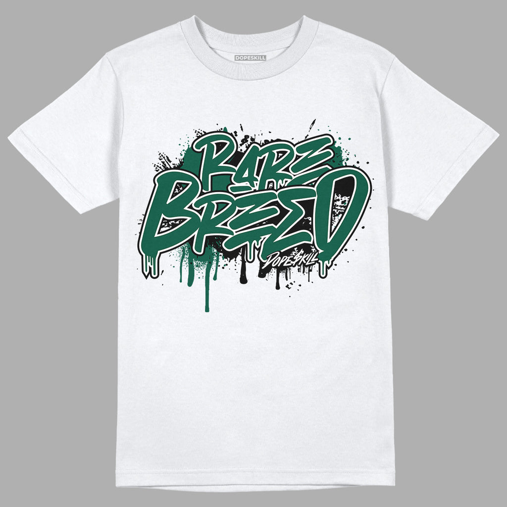Lottery Pack Malachite Green Dunk Low DopeSkill T-Shirt Rare Breed Graphic - White