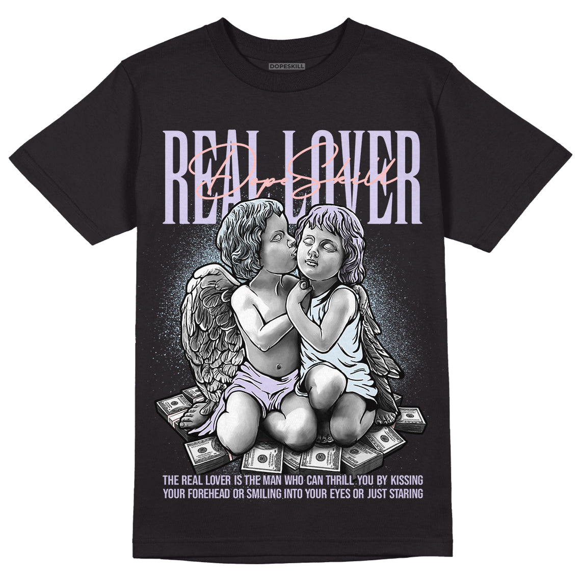 Easter Dunk Low DopeSkill T-Shirt Real Lover Graphic - Black