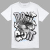 Jordan 11 Retro Low Cement Grey DopeSkill T-Shirt Don't Quit Graphic Streetwear - White