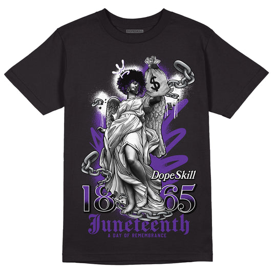 PURPLE Collection DopeSkill T-Shirt Juneteenth Graphic - Black 